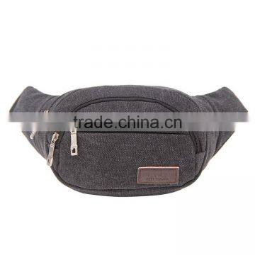 2016 Canvas waist bag for men and women added your own logo