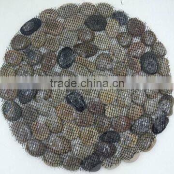 Garden Pack of 2 Stepping Pebble Stones on Mesh Borders photo-5
