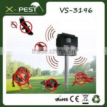New X-pest bell howell product VS-3196 solar wild ultrasonic pest bird dogs, cats, boar, deer repeller