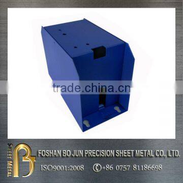 High quality blue powder coated custom metal box manufacturer