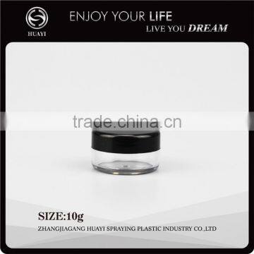 clear empty plastic sample container 10g