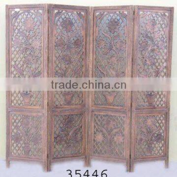 MDF Carved Wooden/ Iron Screen Room Divider