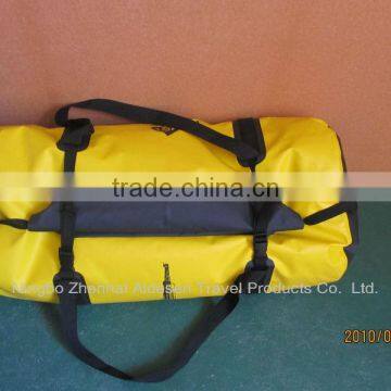 PVC waterproof backpack drybag with shoulder straps for outdoor camping