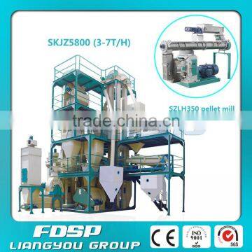 Animal feed pellet machine production line/Small Feed Mill Plant for Cattle Feed