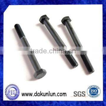 Black Carbon Steel Outer Hex Half-thread Screw Bolt photo-5