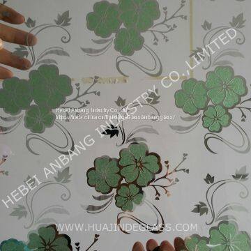 Decorative Glass Factory Design Pattern Art Glass Clear Fosted Titanium Glass photo-5