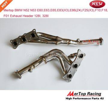 Mertop RACING BM* N52 N53 E90/E91/E92/E93,E81,E82,E87,E88,E84(X1),E70(X5) 128I, 328I Exhaust Header 2004-2012 20HP+ photo-4