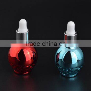 New Design UV Gel Colored Empty Glass Dropper Bottle 12ml Essential Oil Glass Bottle With Childproof Cap photo-3
