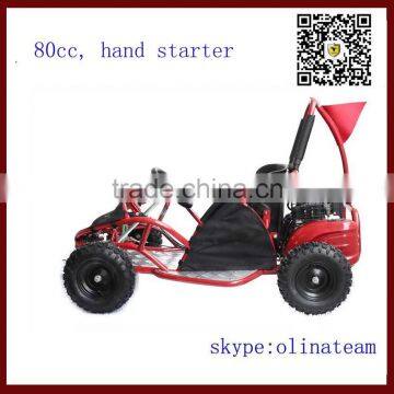 steel frame single seat with belt mini moto go kart for children