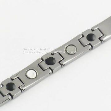 Tungsten Carbide Health Ceramic Bracelet Jewelry With Link
