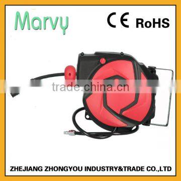 Car Air Supply Retractable Air Hose Reel With 10+1m PU-mesh Hose photo-2