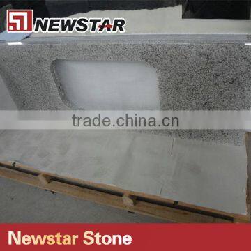 Newstar White granite G655 l shape granite countertop