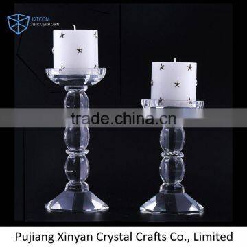 New Arrival OEM design engraved laser crystal candle holders China sale