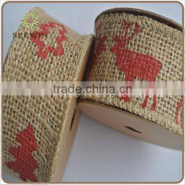 100% natural jute material jute ribbon