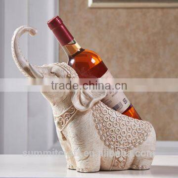 Wholesale resin elephant animal single wine bottle holders