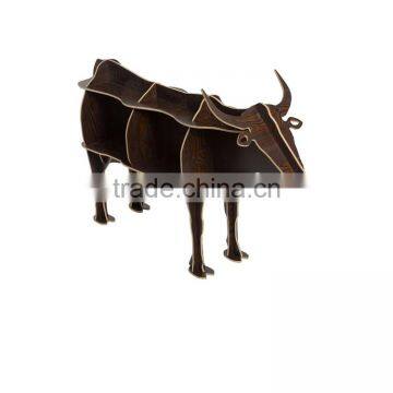 Cattle Puzzle Table,Creative Animal Furniture,MDF DIY Assembled CattleTable For Fashion Living Room,Wooden Animal Furniture photo-5