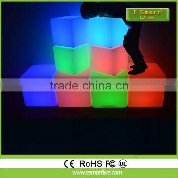 led cube seat lighting / outdoor led cube chair / led cube for event party wedding mini magic cube portable chair portable