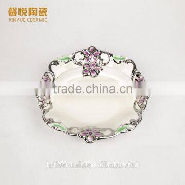 European Porcelain Fruit Dish, Stock Ceramic Dry Fruit Dish