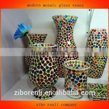 Wedding Favors Shapes Colored Mosaic Murano Art Glass Vase