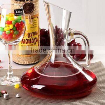High-end Mouth Blown Glass Decanter Glass Wine Decanter With Handle photo-4
