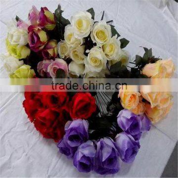 Making Flower Silk Rose Artificial Rose Mini Artificial Silk Flowers photo-2