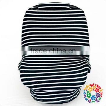 Black Stripe Nursing Cover Shipping Cart Restaurant High Chair Multi Use Baby Car Seat Cover