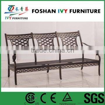 Patio sofa furniture garden outdoor cast aluminum three sofa set