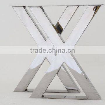 Marble Base Dining X Shape Table Bases Stainless Steel Leg photo-2