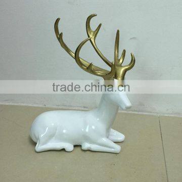 Polyresin reindeer statue