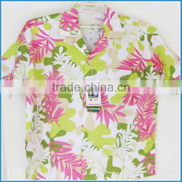 100%cotton men's promotional hawaiian sets