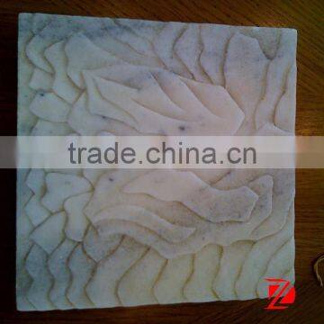 Wall relief abstract marble sculpture