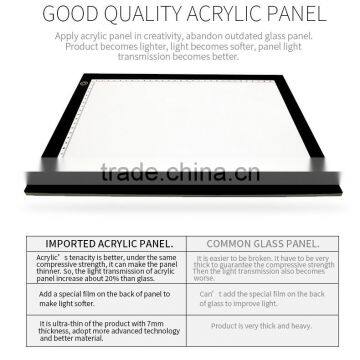 A4 Ultra-thin LED Drawing Light Panel LED Copy Board LED Tracing Light Pad For School/Teaching photo-2