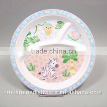 High Quality Modern Design Melamine Kids Dinner Plate/sectional Children Plate photo-2