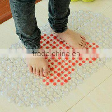 China Cheapest Leaf Texture Hot Sale Pvc Free Foam Bath Mat