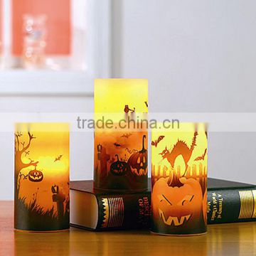 3"x6" Flameless LED Halloween Decorative Pillar Candles