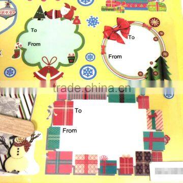 Gift Tag Rub-on Transfer Sticker, Gift Tag Sticker, Christmas Gift Sticker photo-4