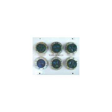 6 ports 1/2" cable wall entry for RF cable