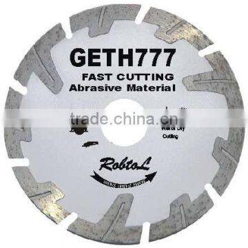 Very Abrasive Material for Small Deep Teeth Segmented Diamond Blade(GETH)