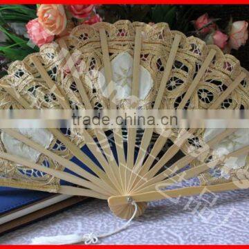 High Quality Handmande Heart Pattern Lace Fan photo-4