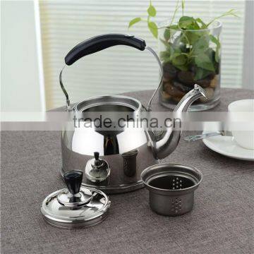 Lihong Factory stainless steel 5/6/7Liter whistling kettle industrial cooking kettle