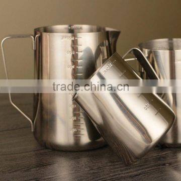 Kitchen Stainless Steel Measuring Cup Milk Frothing Jug Classic Creamer Pitcher photo-2