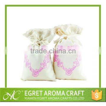 2015 home and closet air freshener cotton bag with customized logo sewing or printing scented cushion