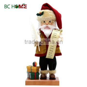 exquisitely crafted santa claus wooden Nutcracker secretary