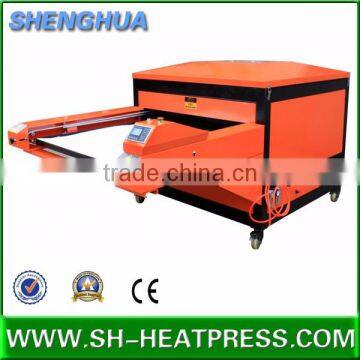 Wide format pneumatic double stations automatic heat transfer press