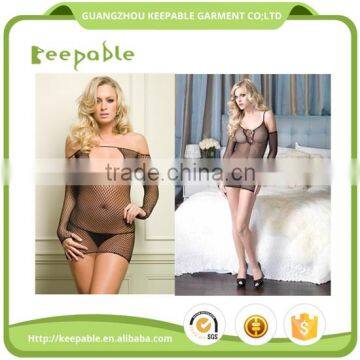 Sexy Lingerie Fishnet Bodystocking Open Crotch Crotchless Body Stocking