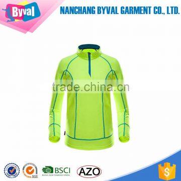 Wholesale Half Zip T-shirt Long Sleeve Breathable Sportwear With Zip For Men And Women photo-5