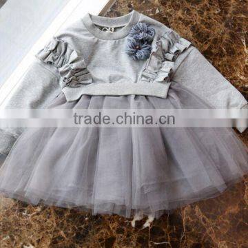 Childrens Boutique Clothing Winterfall 2015 Flower Girl Tutu Dress Fashion Kid Dress photo-2