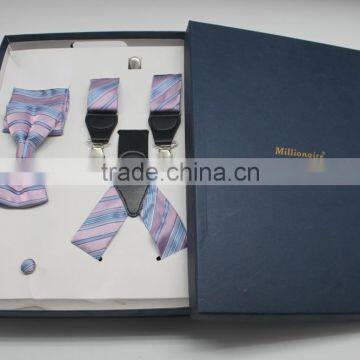 New style suspenders match bowtie pretty gift box sets