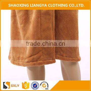 Wholesale Soft Hooded Adult Sleep Robe and Fleece Pajama photo-3