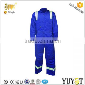 reflective blue long sleeves anti acid alkali working coverall